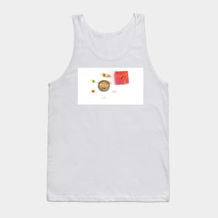 Bitcoin coin and gift, luxury. Concept of mining business, wealth, fortune, success Tank Top